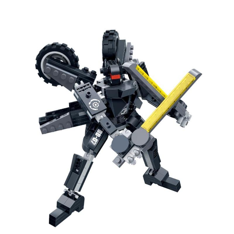 بانباو - مجموعة بناء ترانسفورمرز ميك 2 في 1 - 296 قطعة