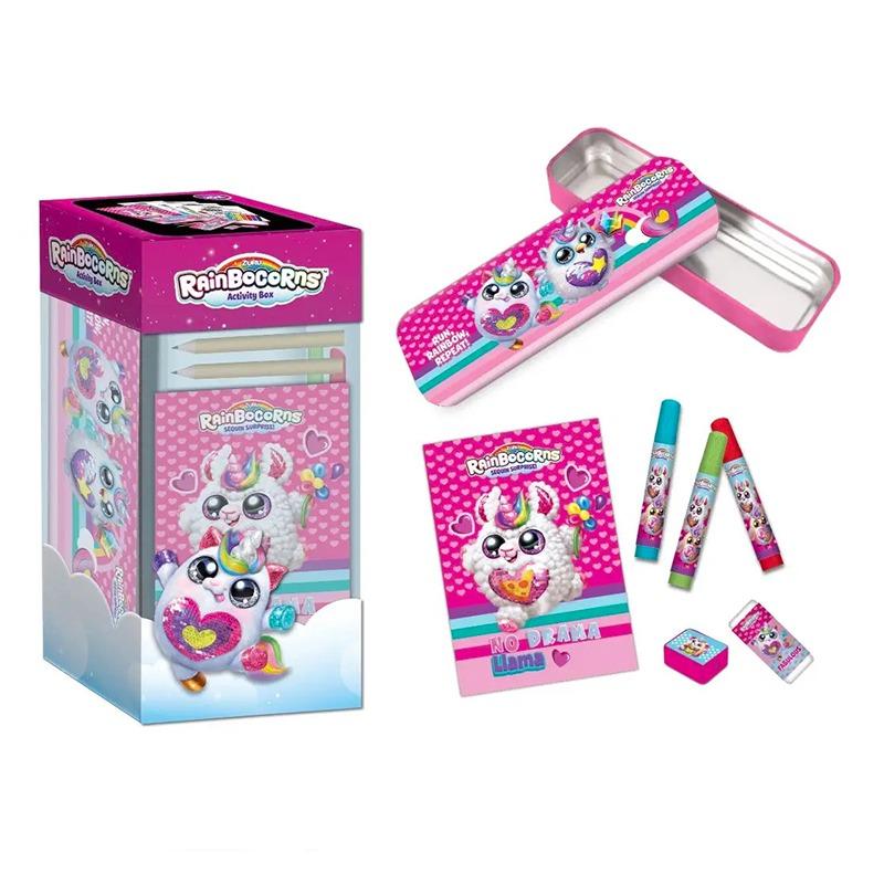 رينبوكورن - مجموعة تلوين رينبوكورن مع مقلمة معدنية