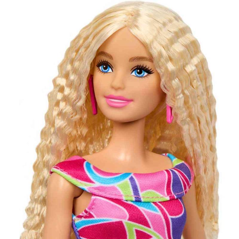 Barbie Fashionistas Doll with Blonde Hair and a Colorful Cotton Dress