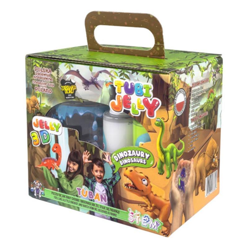 Tuban Toby Jelly Set with Mini Dinosaur Aquarium - 6 Colors