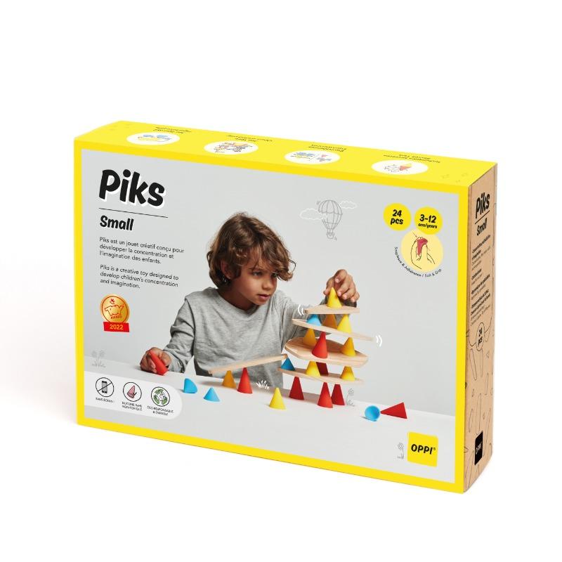 أوبي – طقم بيكس الصغير للبناء - 24 قطعة