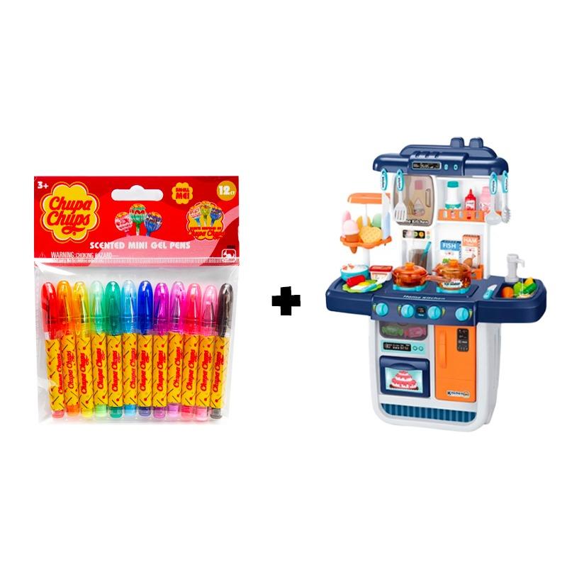 Light & Sound Kitchen Set + Scented Gel Pens