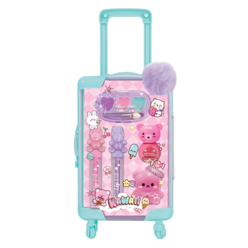 Mini Luggage Beauty Lavender Trolley Makeup Set