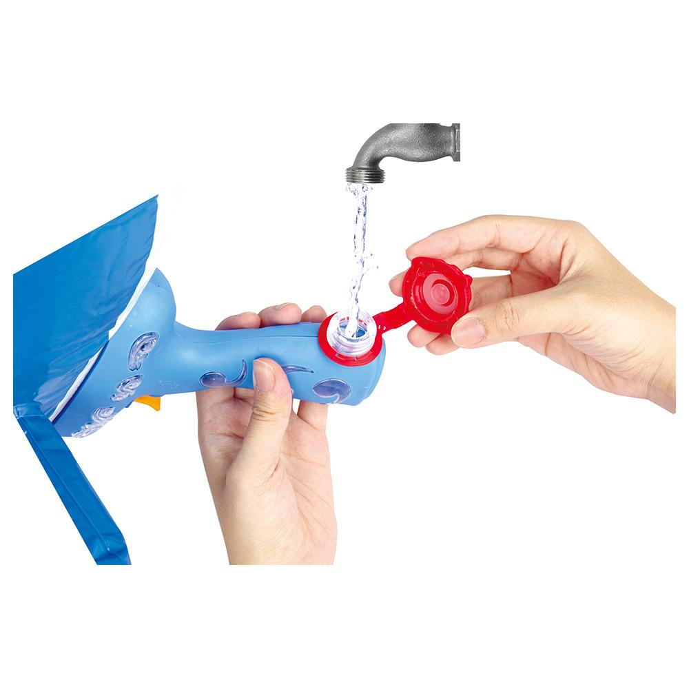 Wanna Magic - Blow Up Air Blaster Inflatable Shark Water Toy Gun - Blue