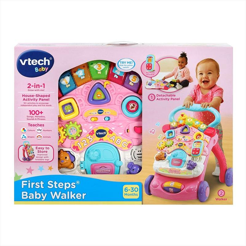 في تك - مشاية الأطفال للخطوات الأولى لون وردي