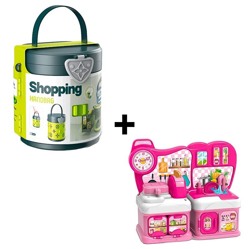 Shopping Handbag 33pcs + little Chef Kitchenware Set Bundle