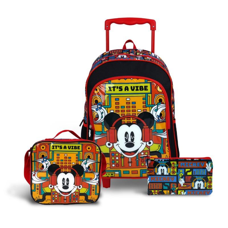 Disney Mickey Mouse 3-in-1 Wheeled School Set 16"