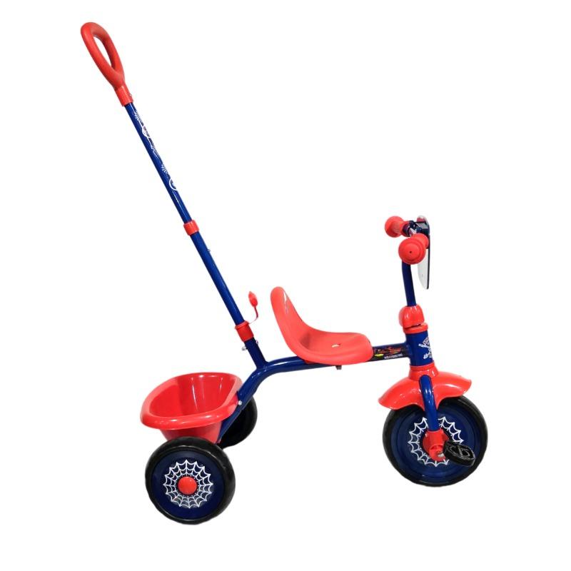 Marvel Spiderman Trike with Push Handle