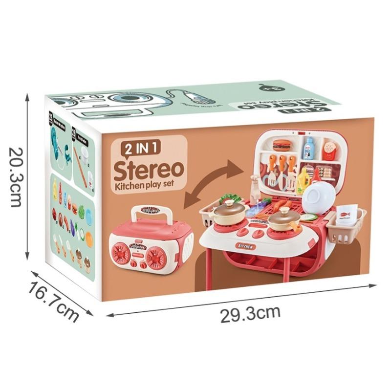 2 In 1 Stereo Kitchen Play Set