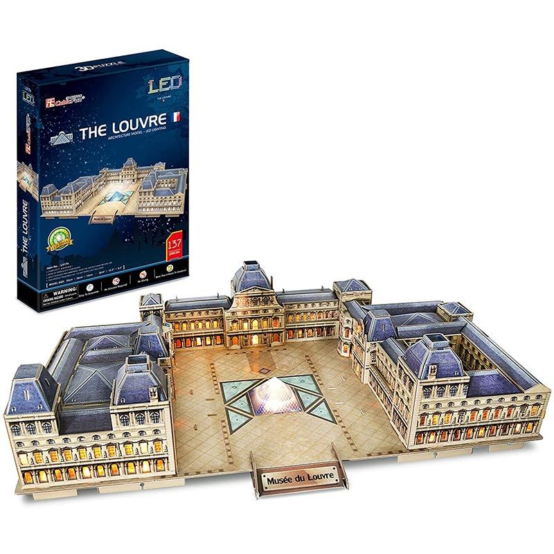 Cubic Fun 3D Building Puzzle Paris The Louvre Museum