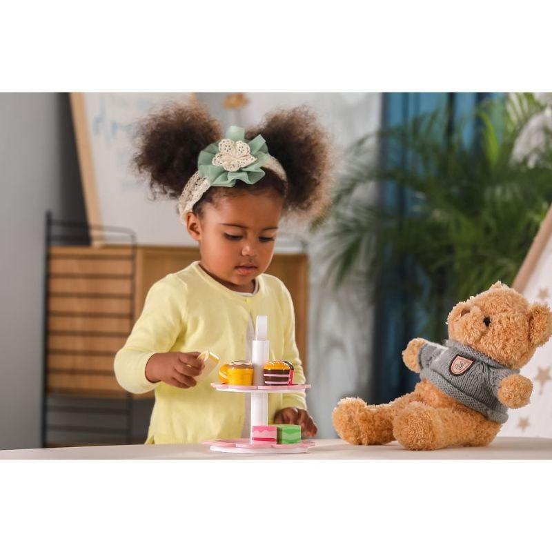 فيجا - مجموعة لعب حلويات الشاي مع حامل