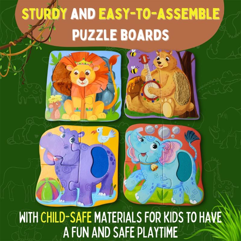 Touch & Feel Puzzle - Wild Animals
