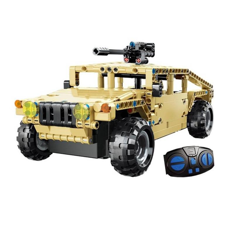 كيو مان - لعبة بناء سيارة جيب عسكرية بتحكم عن بعد 413 قطعة