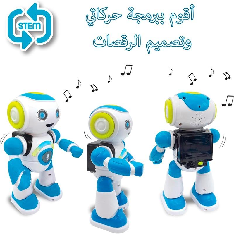 Power man Jr Stem Robot with Quiz Music and Games Arabic