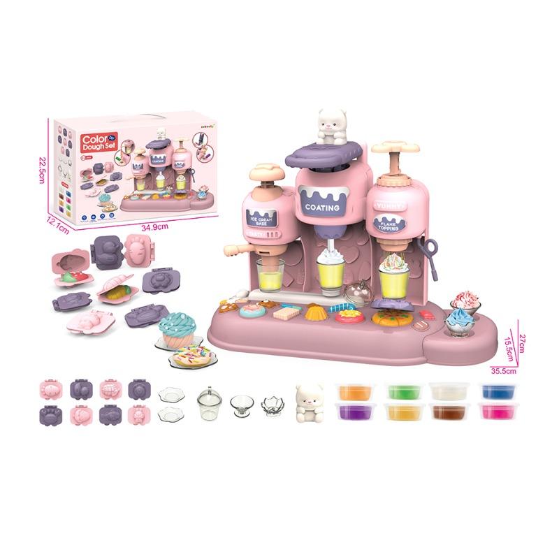 Inbealy Multi Functional Track Clay Ice Cream Machine - Pink