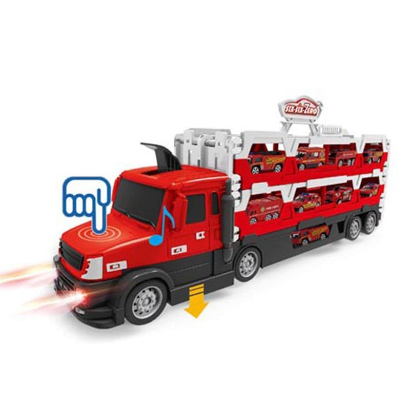 Firefighter Container Truck Set - Red