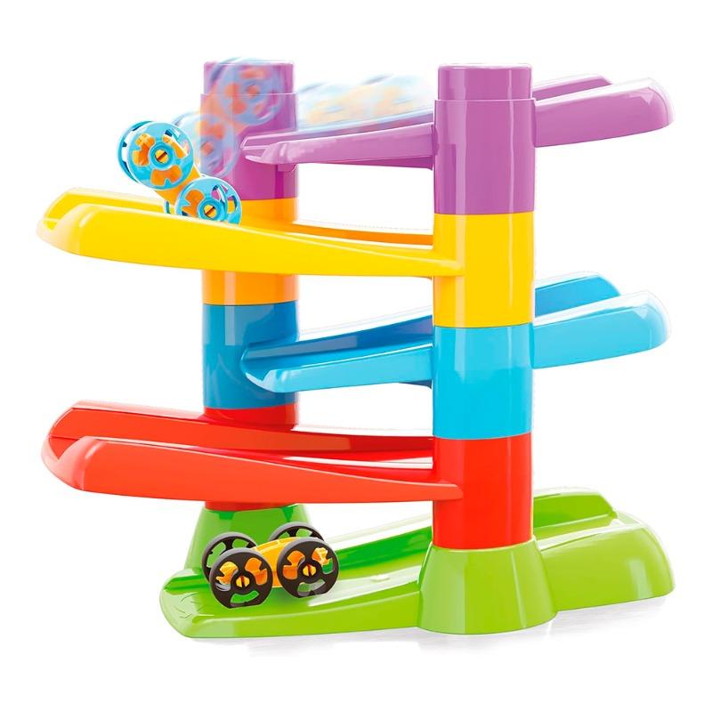 Quercetti Flip Car Race Track Playset