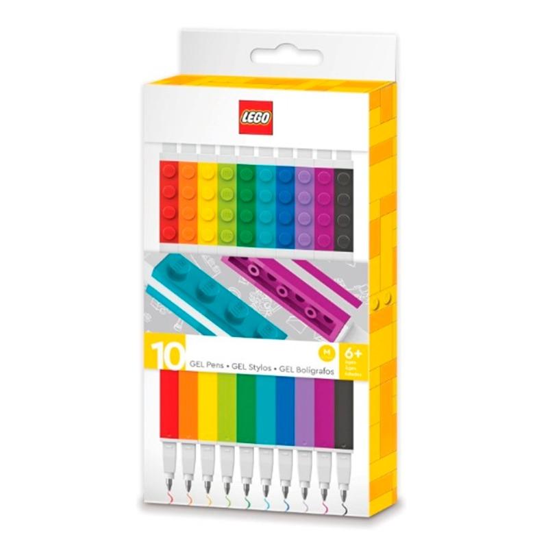 ليجو - مجموعة اقلام تلوين جل ليجو للأطفال 10 قطع