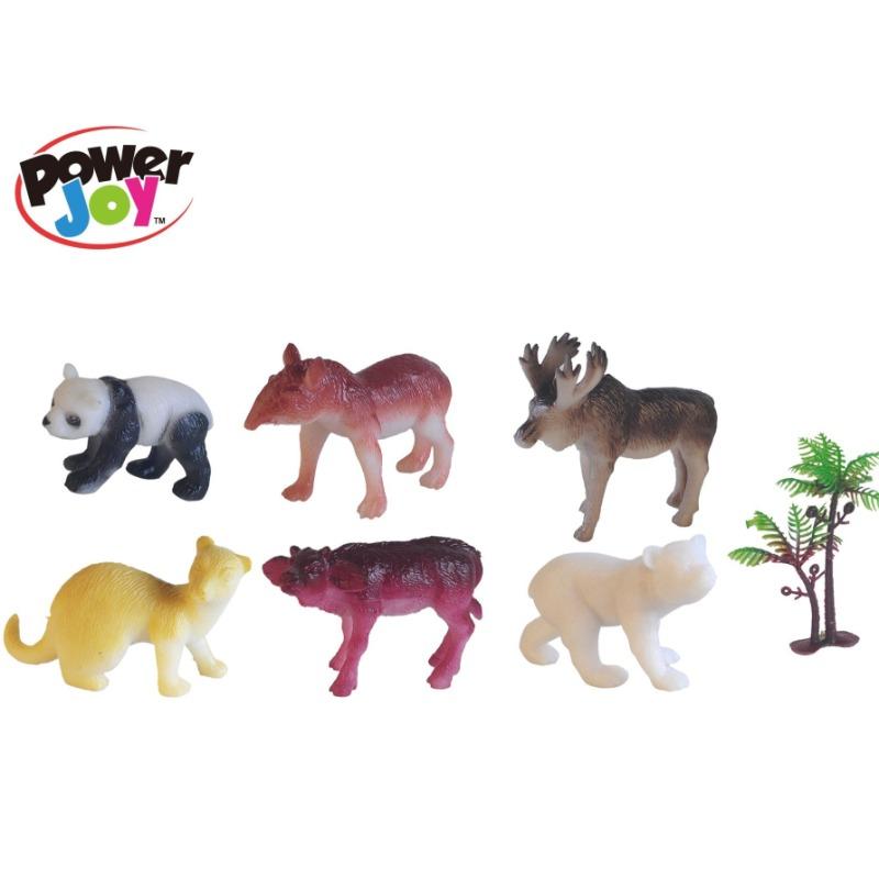 PowerJoy Safari Animals 4 Inch 6 Piece Set