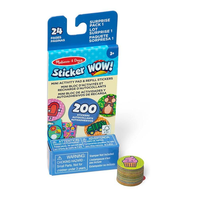 Melissa & Doug Sticker WOW! Mini Activity Pad Stickers - Surprise Pack