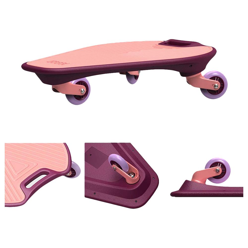 Wiggleboard The Skateboard 3 Wheels With A New Twist - Pink