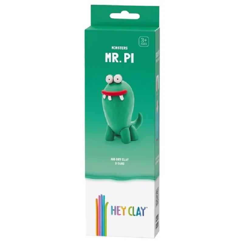 Hey Clay DIY Mr. Pi Plastic Modelling Air Dry Clay Kit - 3pcs