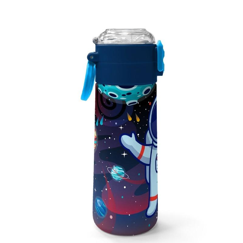 Coral High Kids Stainless Steel Thermos Astronaut Patterned Sky Blue 500 ml