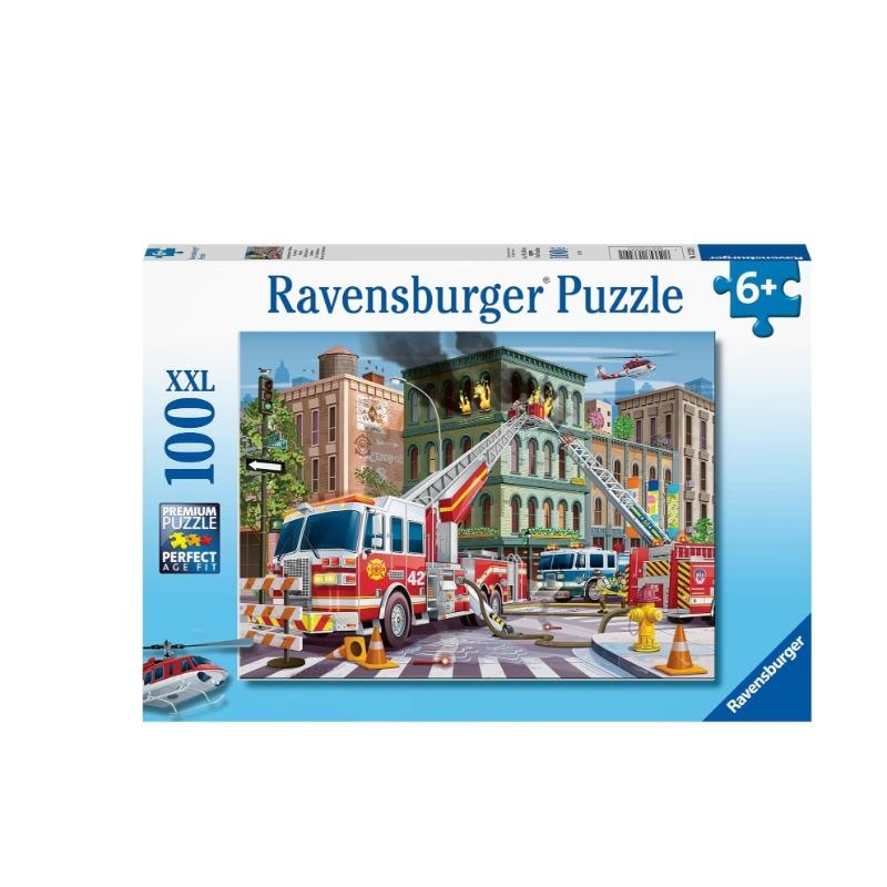 Ravensburger Fire Truck Rescue 100 Pcs Puzzle