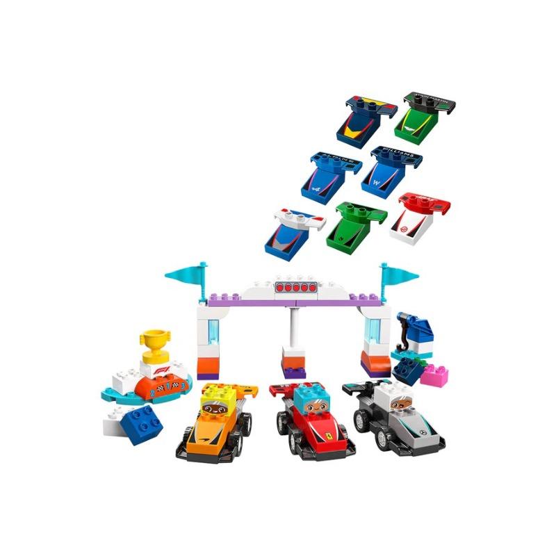 Lego Duplo Town Team Race Cars And Drivers Building Toy