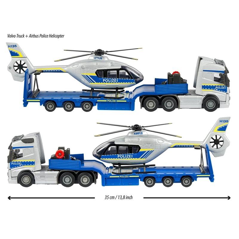 ماجوريت - سيارة شرطة فولفو أف إتش 16 مع هليكوبتر