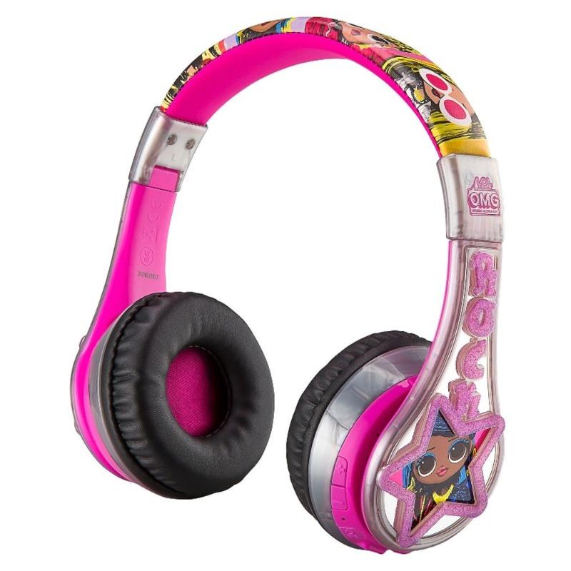 Kid Designs - Lol Surprise Kid Safe Wireless Bluetooth Headphone - Pink