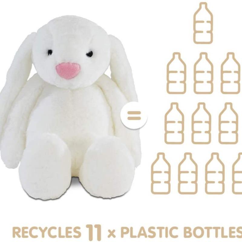 Resoftables Plush Bunny Bobo Medium 14 inch - white