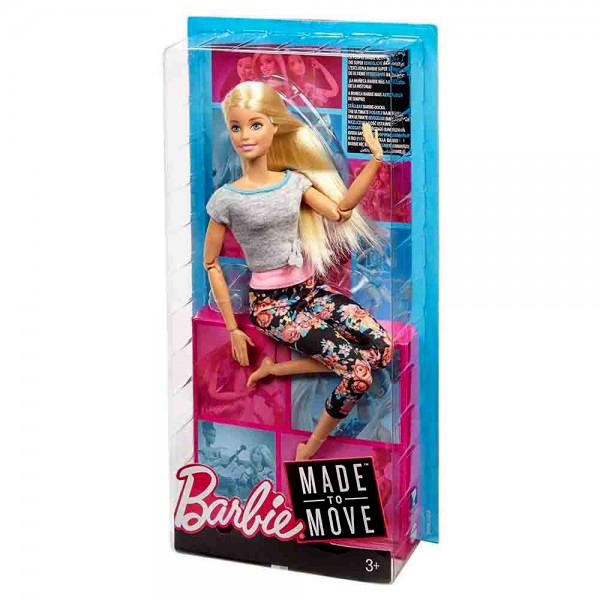 Barbie Made To Move Fitness Doll-Pink