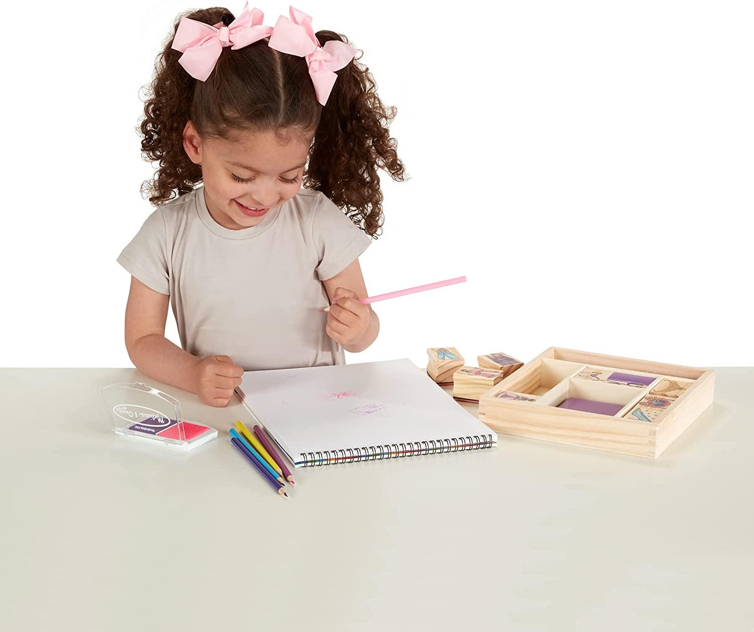 Melissa and Doug Wooden Princess Stamp Set