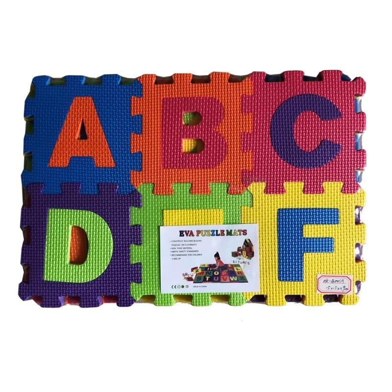 إيفا - حصيرة الحروف والأرقام قابلة للتشابك 36 قطع