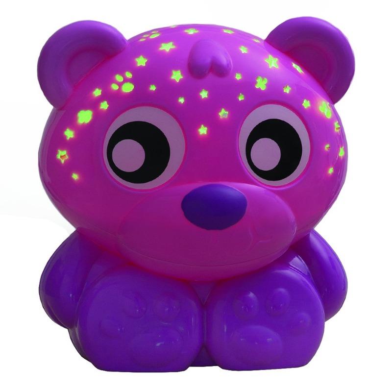 جهاز عرض و مصباح شكل دب - وردي