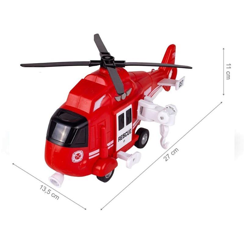 Wenyi Toys Friction Fire & Rescue Helicopter