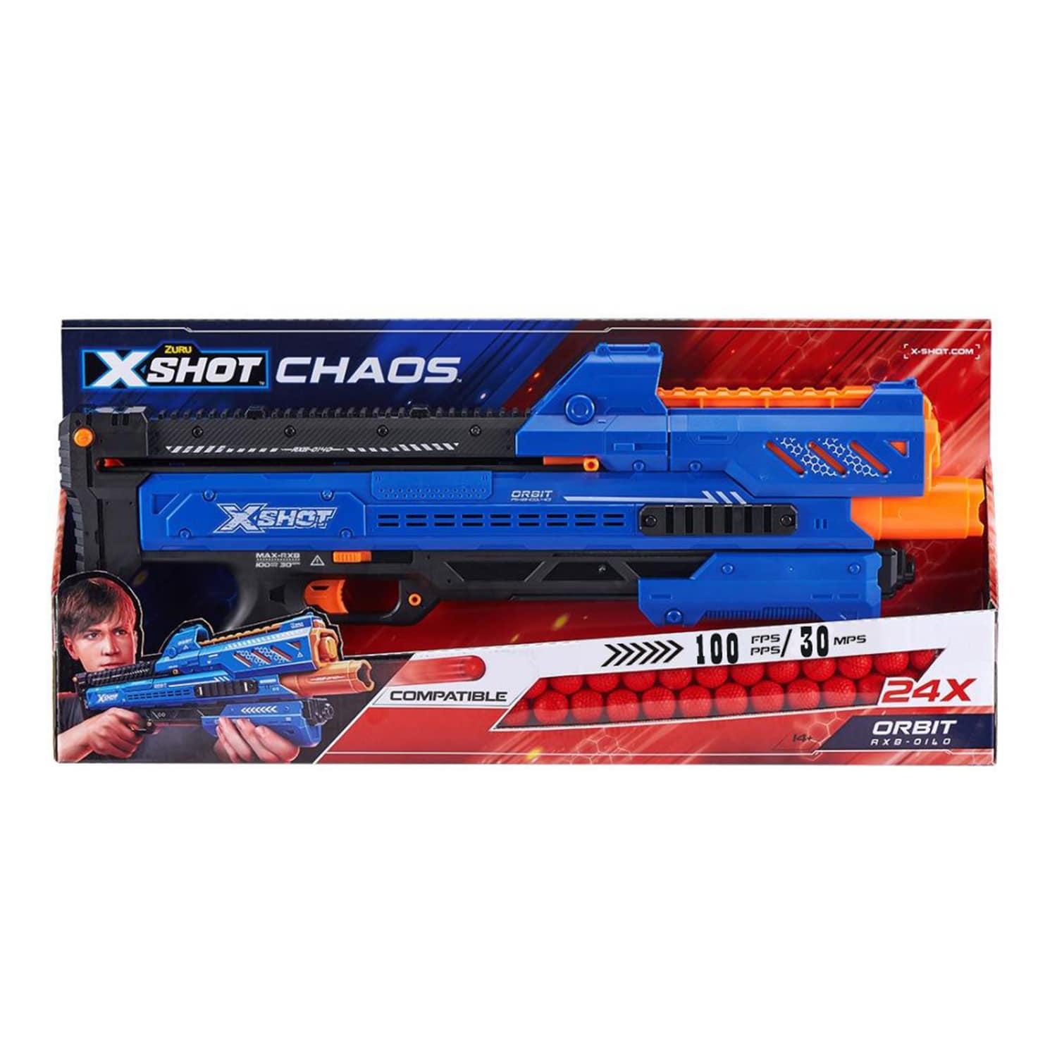 X-Shot Chaos Orbit Blaster with 24 Dart Ball