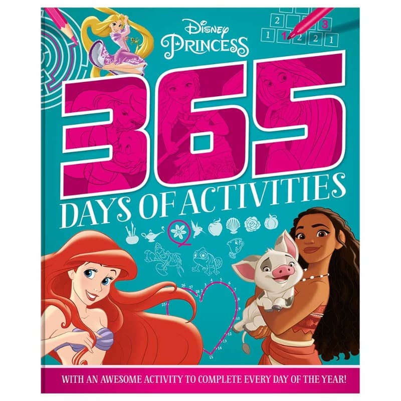Disney Princess 365 Puzzles And Activities Book