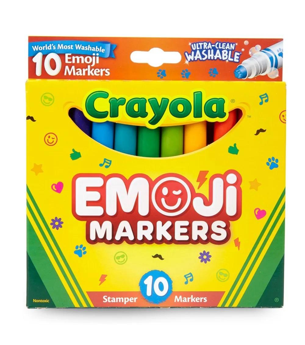 Dabdoob Crayola Ultra Clean Washable Emoji Markers 10 Ct