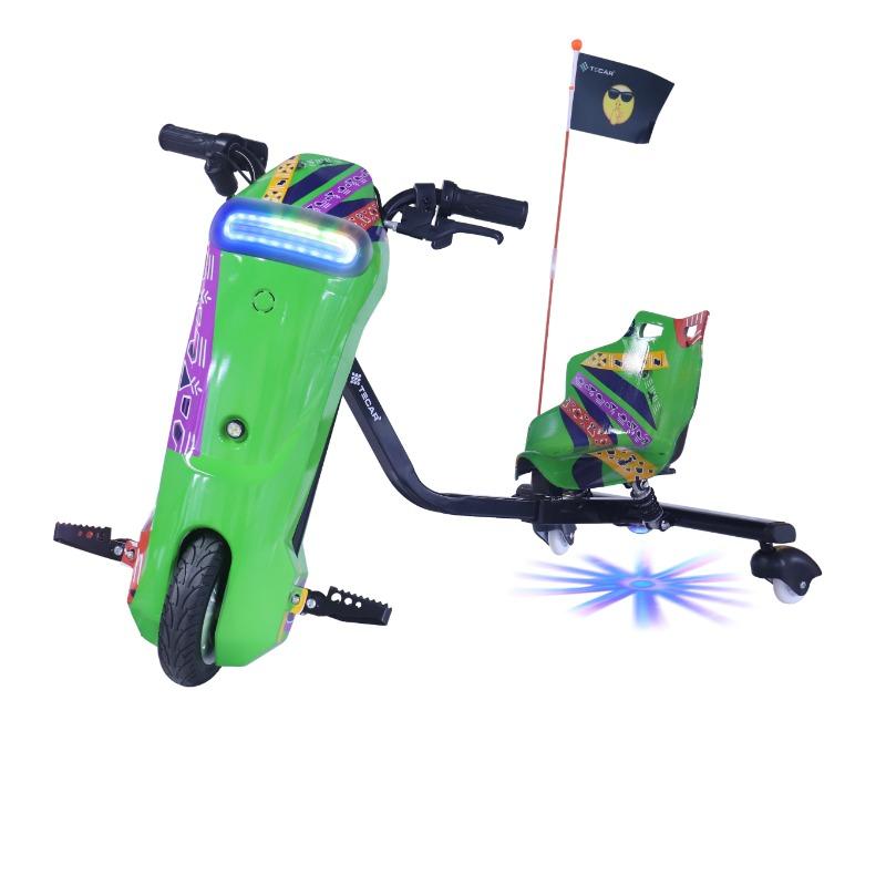 سكوتر درفت 36 فولت للأطفال بثلاث سرعات مع مساعدات ومفتاح تشغيل -ستايل كأس العالم