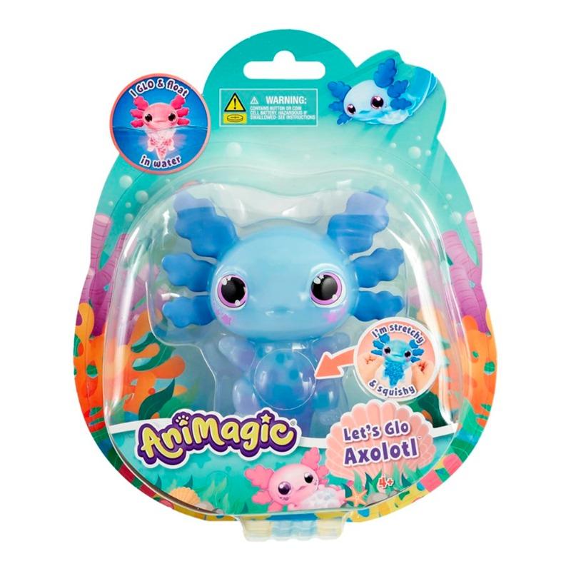 أنيماجيك - لعبة ليتس جلو أكسولوتل المائية لون ازرق