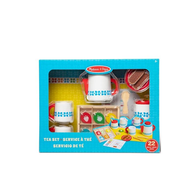 Melissa and Doug Wooden Steep And Serve Tea Set