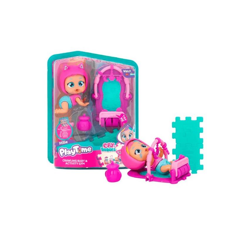 Cry Babies Playtime Millie Crawling Baby & Activity Gym