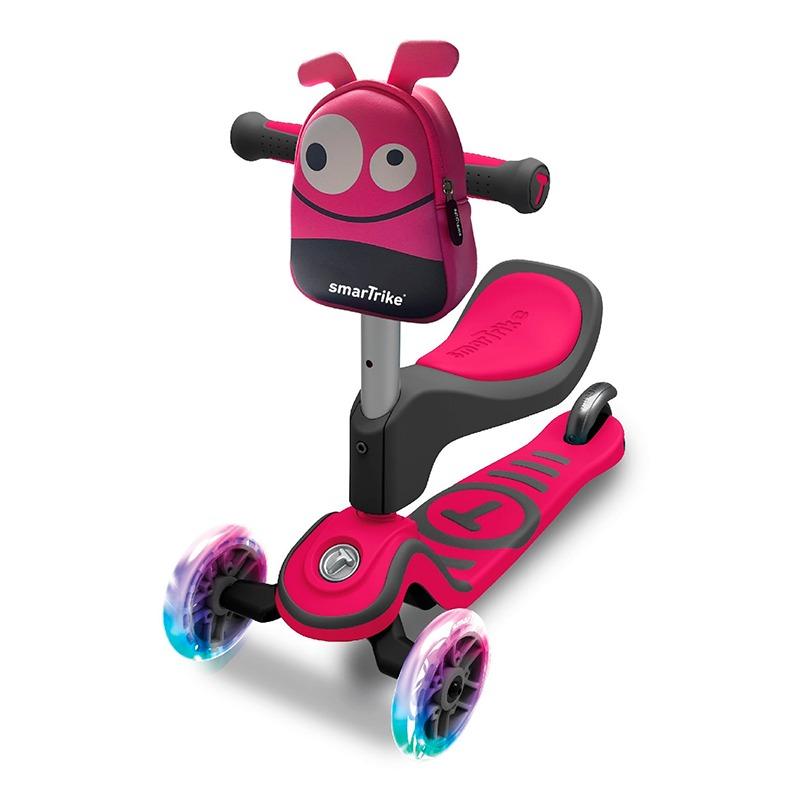 سمارت ترايك - سكوتر تي ون للأطفال لون وردي