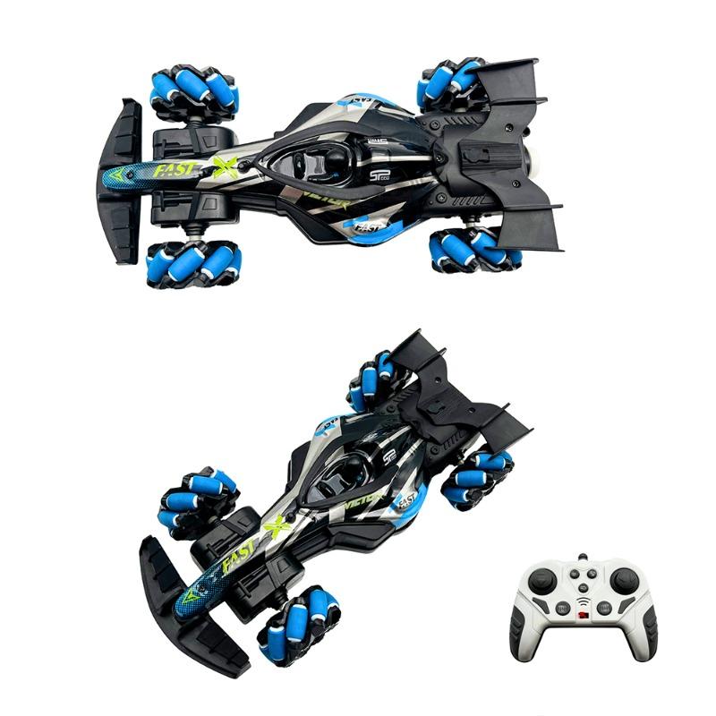 سيارة سباق RC دريفت بحركة جانبية مع تأثير الدخان مقياس 1:16 2.4G قابلة للشحن ألوان متعددة