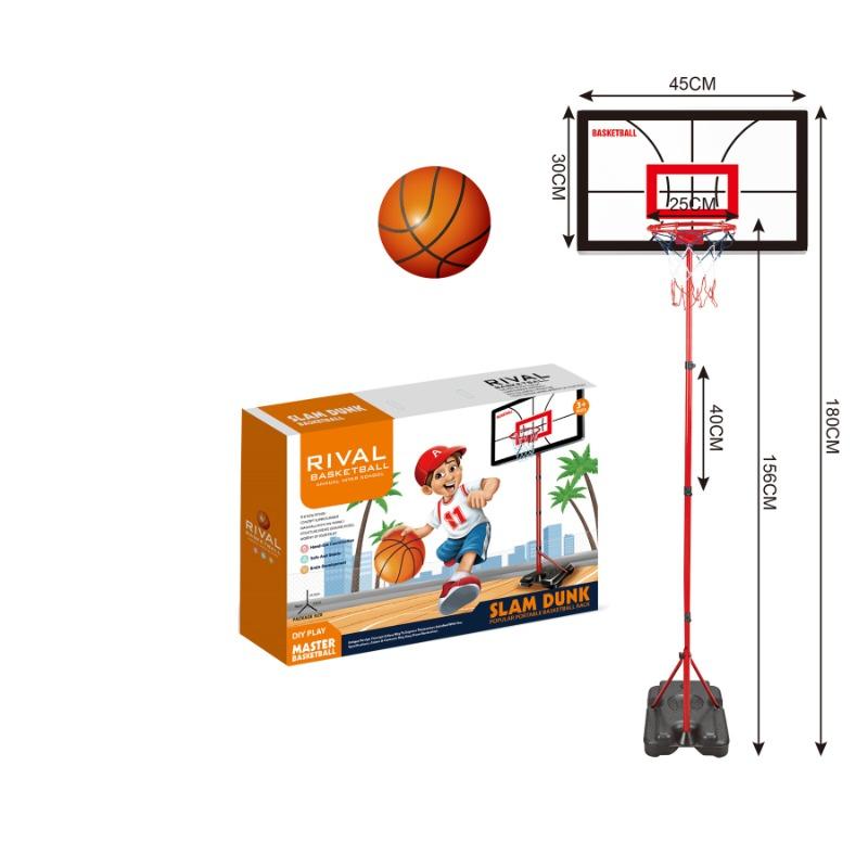 Iron Metal Frame Hanging Net Basketball Backboard and Square Foot