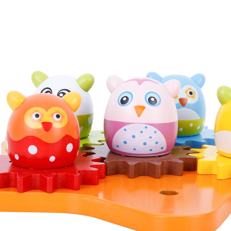 Onshine Wooden Rotating Gear Egg Set