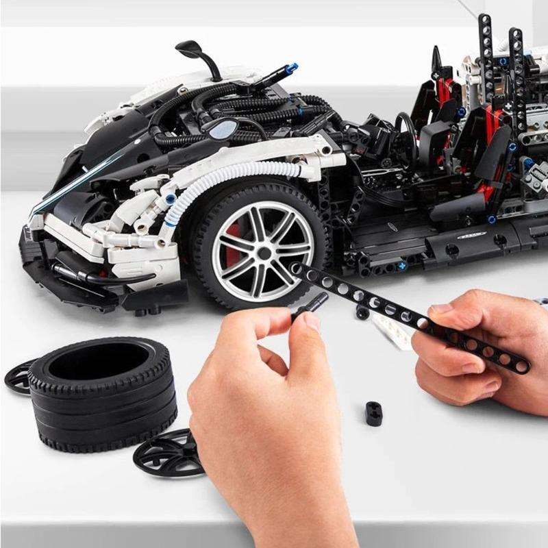Rastar Tech Pagani Huayra Car Building Kit With Rc 2902 Pcs