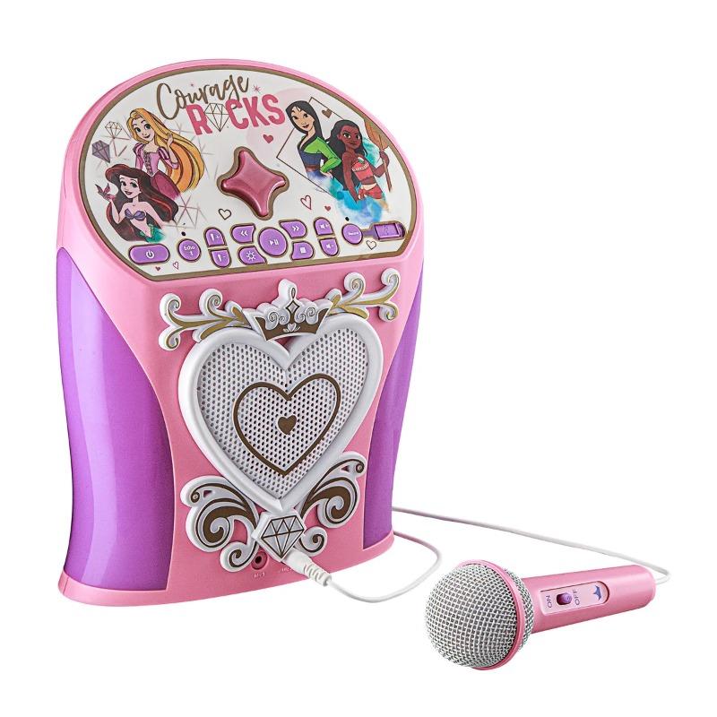 Kid Designs Disney Princess Bluetooth Karaoke Machine With Microphone